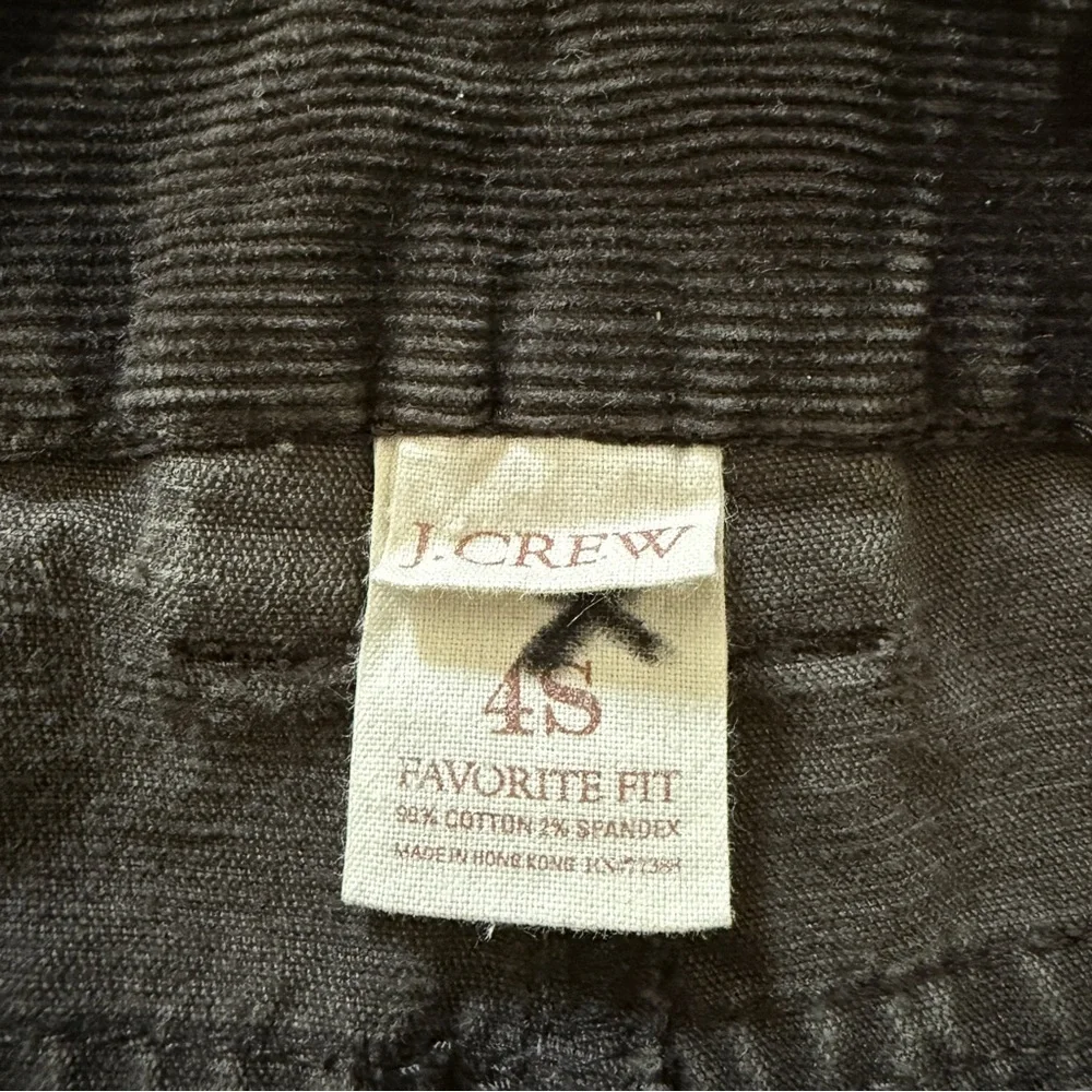 J. Crew Favorite Fit Corduroy Pants Brown 4 Short Minimalist